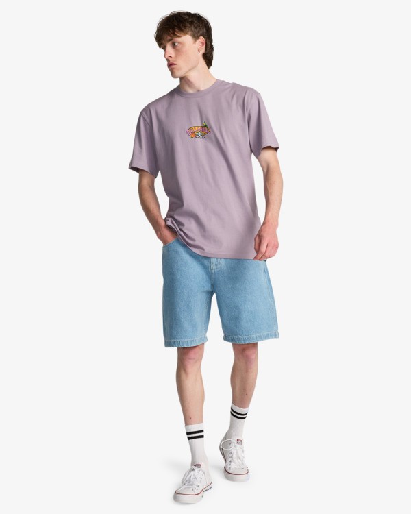 2 Origin - T-shirt met korte mouwen voor Heren Purple EBYZT00520 Billabong