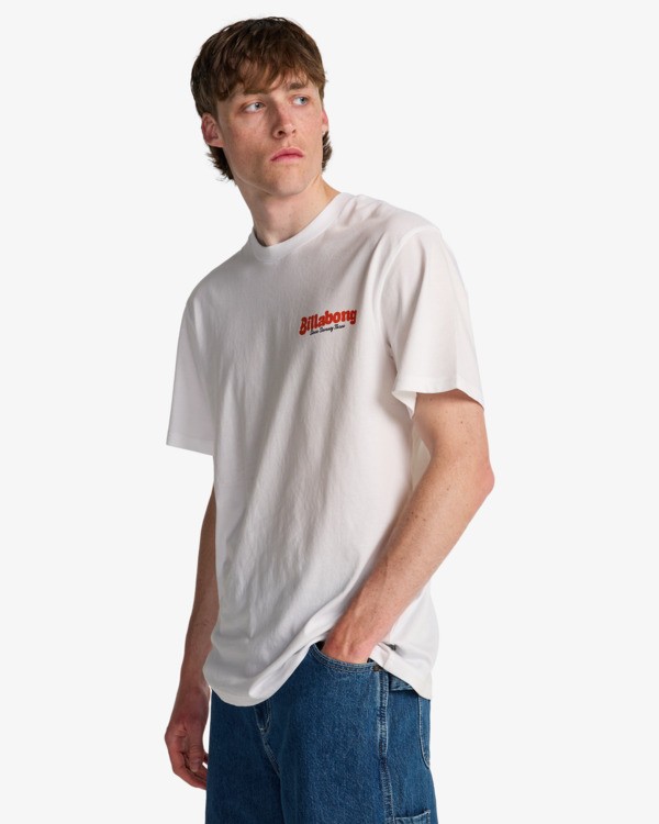 3 Origin - T-shirt met korte mouwen voor Heren White EBYZT00520 Billabong