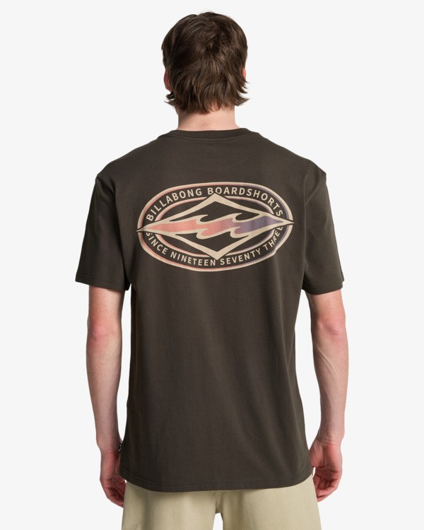 1 Diamond Vision - T-shirt met korte mouwen voor Heren Black EBYZT00523 Billabong