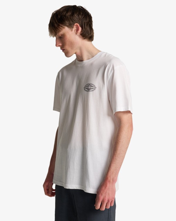 3 Diamond Vision - T-shirt met korte mouwen voor Heren White EBYZT00523 Billabong