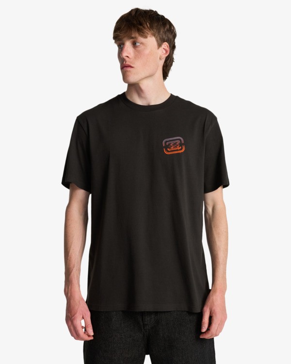 0 Crayon Wave - T-shirt met korte mouwen voor Heren Black EBYZT00525 Billabong