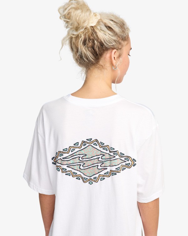 6 Crayon Wave - Short Sleeve T-Shirt for Men White EBYZT00525 Billabong