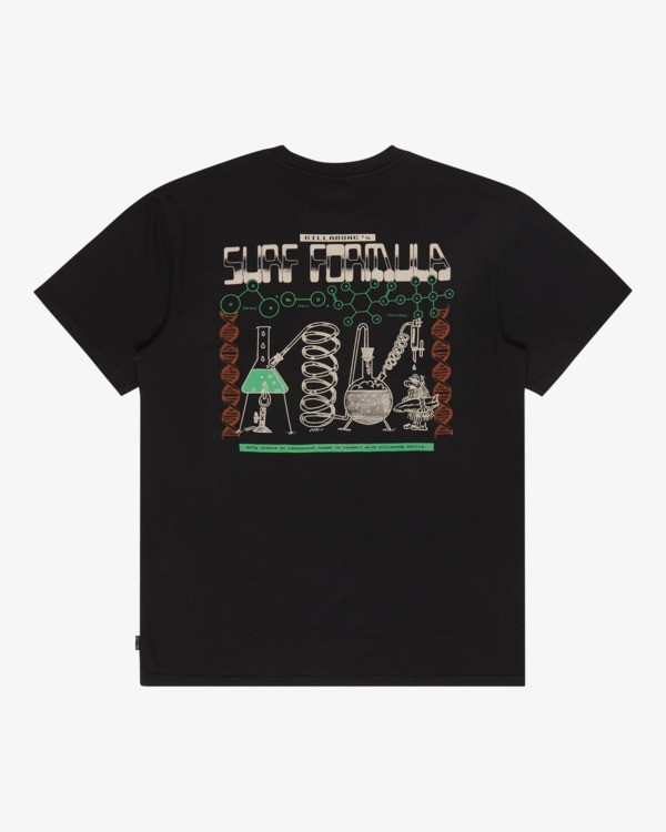 6 Message - Maglietta a maniche corte da Uomo Black EBYZT00528 Billabong