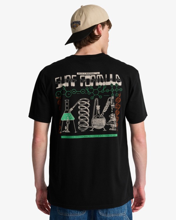 2 Message - Maglietta a maniche corte da Uomo Black EBYZT00528 Billabong