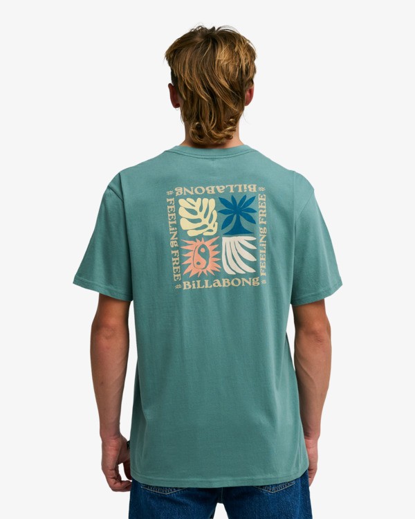 1 Surge - Short Sleeve T-Shirt for Men Green EBYZT00563 Billabong