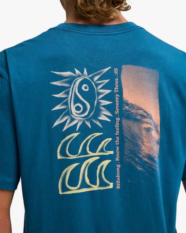 4 The Feeling - T-Shirt f&uuml;r M&auml;nner Blau EBYZT00564 Billabong