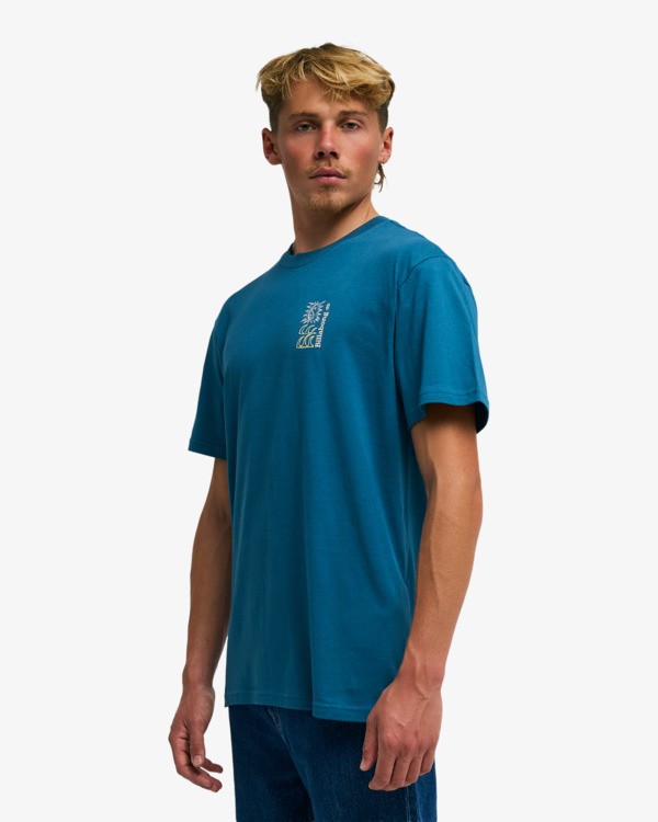 3 The Feeling - T-Shirt f&uuml;r M&auml;nner Blau EBYZT00564 Billabong