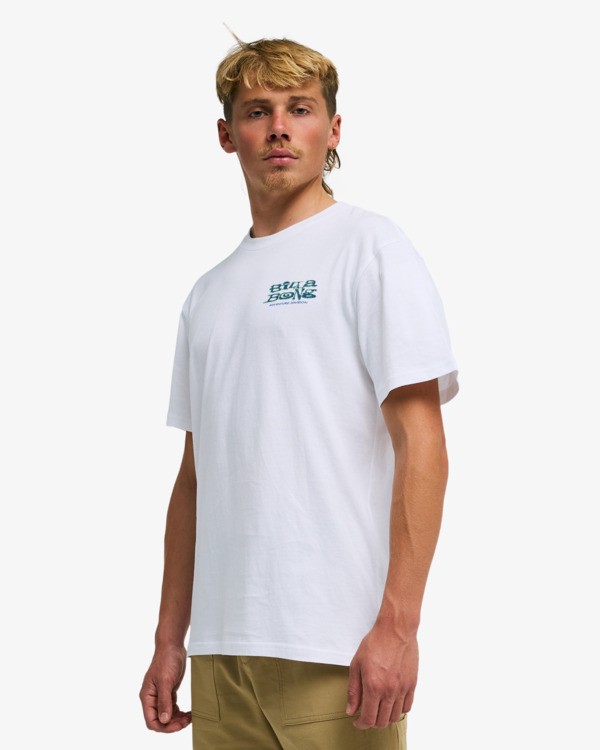 3 Lizard - T-Shirt f&uuml;r M&auml;nner Weiss EBYZT00566 Billabong