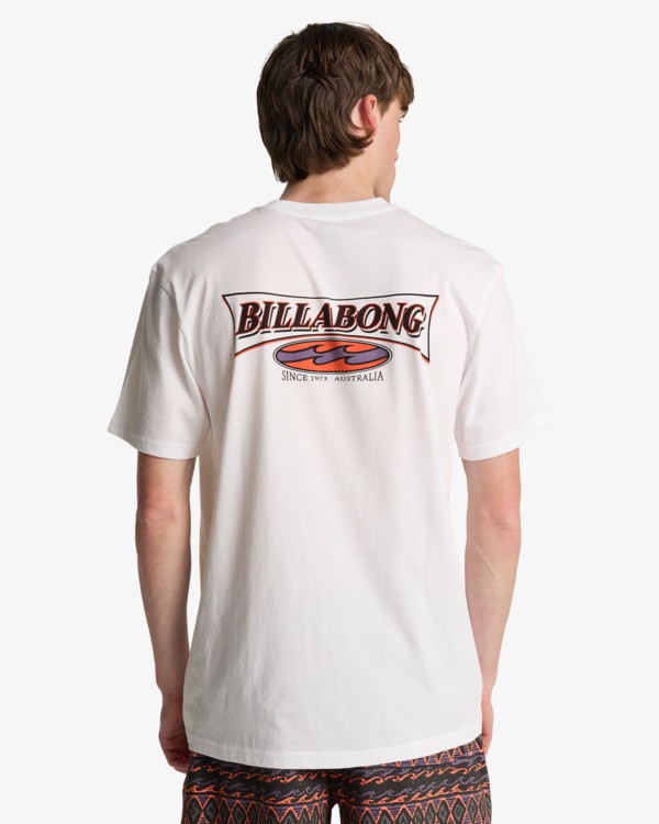 1 Burleigh - Short Sleeve T-Shirt for Men White EBYZT00573 Billabong