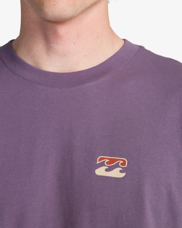 4 Icon Wave - T-shirt met korte mouwen voor Heren Purple EBYZT00575 Billabong
