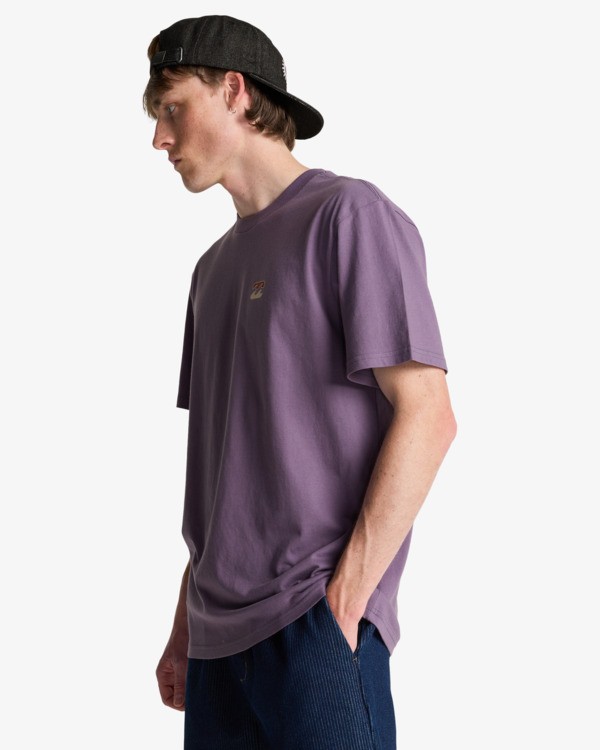 3 Icon Wave - T-shirt met korte mouwen voor Heren Purple EBYZT00575 Billabong