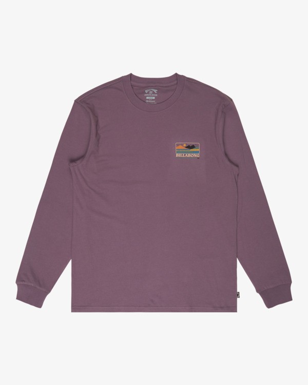 5 Range - T-shirt met Lange Mouwen voor Heren Purple EBYZT00576 Billabong