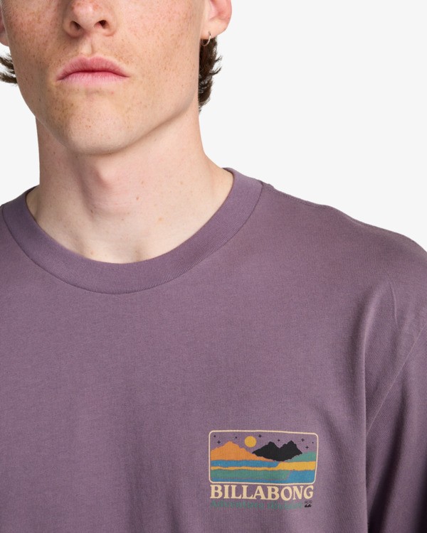 4 Range - T-shirt met Lange Mouwen voor Heren Purple EBYZT00576 Billabong