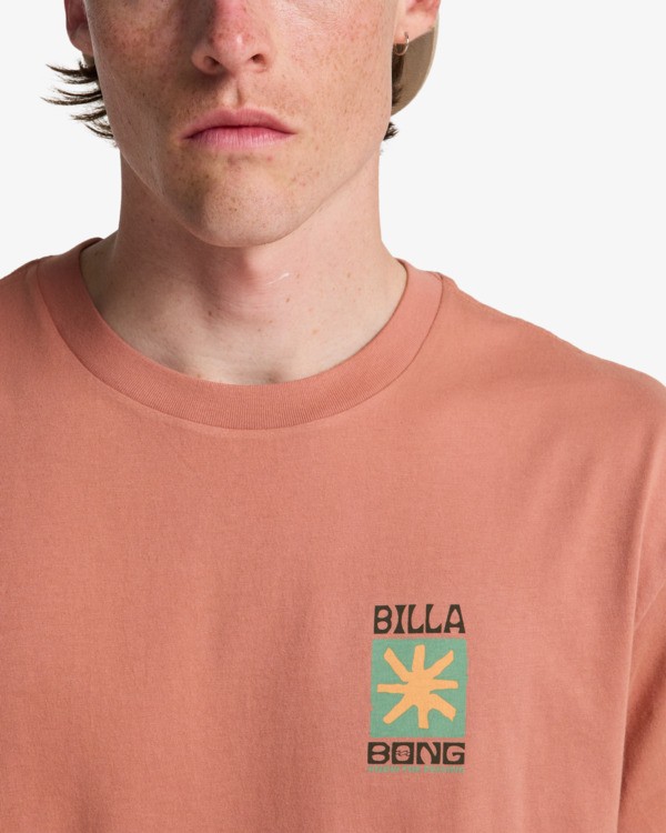 4 Good Times - T-shirt met korte mouwen voor Heren Pink EBYZT00578 Billabong