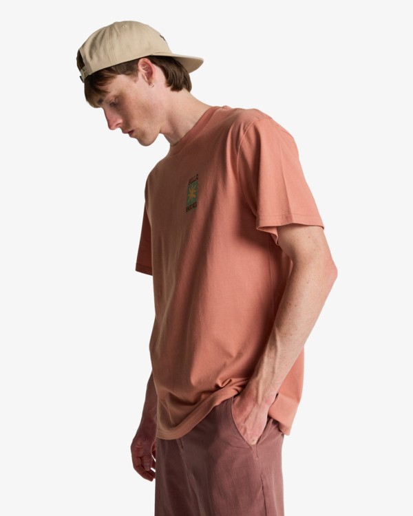 3 Good Times - T-shirt met korte mouwen voor Heren Pink EBYZT00578 Billabong