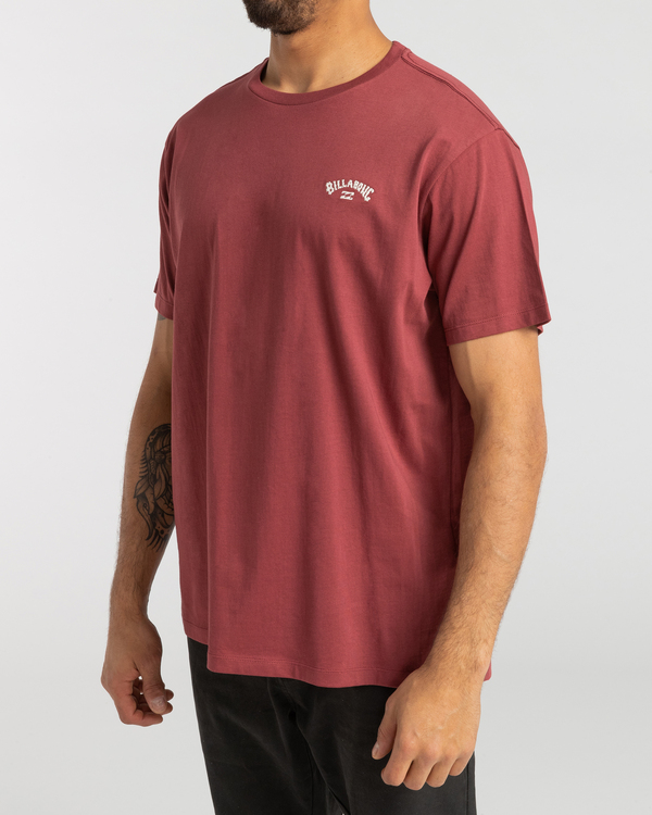 2 Arch - T- shirt met korte mouwen voor Heren Red F1JE11BIF2 Billabong