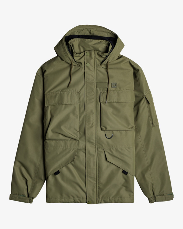 Military jacket with hood on sale