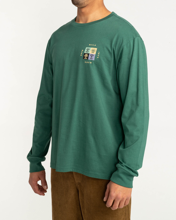3 Unison - T-shirt met Lange Mouwen voor Heren Green F1LS11BIF2 Billabong