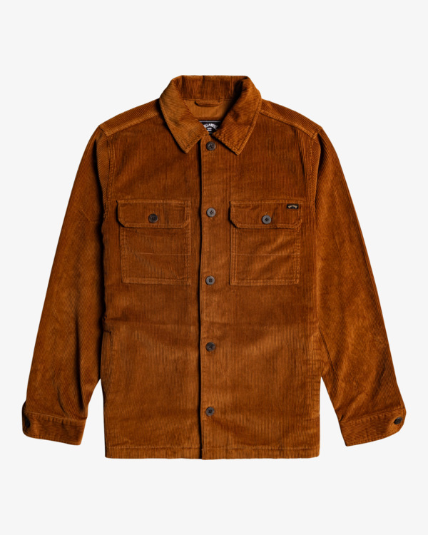 7 Bad Dog - Corduroy shirt voor Heren Brown F1SH21BIF2 Billabong