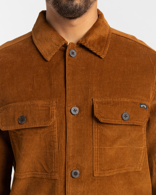5 Bad Dog - Corduroy shirt voor Heren Brown F1SH21BIF2 Billabong