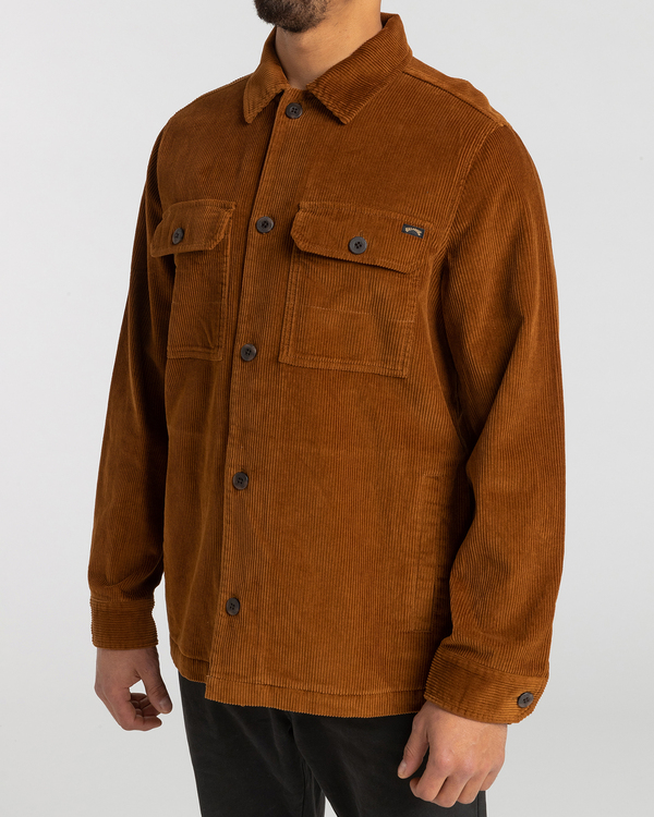 4 Bad Dog - Corduroy shirt voor Heren Brown F1SH21BIF2 Billabong