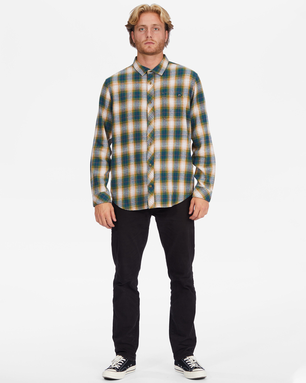 2 Coastline - Camicia in flanella da Uomo Blue F1SH23BIF2 Billabong
