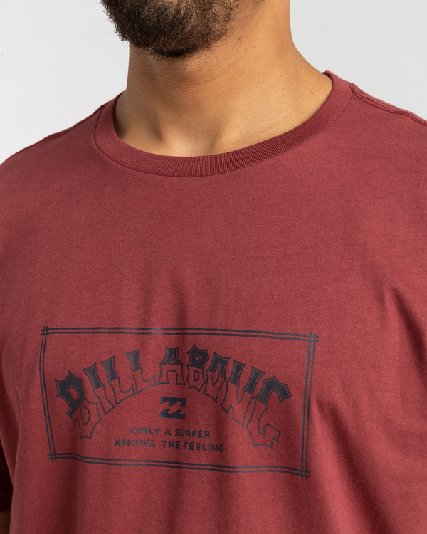 3 Arch - T- Shirt voor Heren Red F1SS07BIF2 Billabong