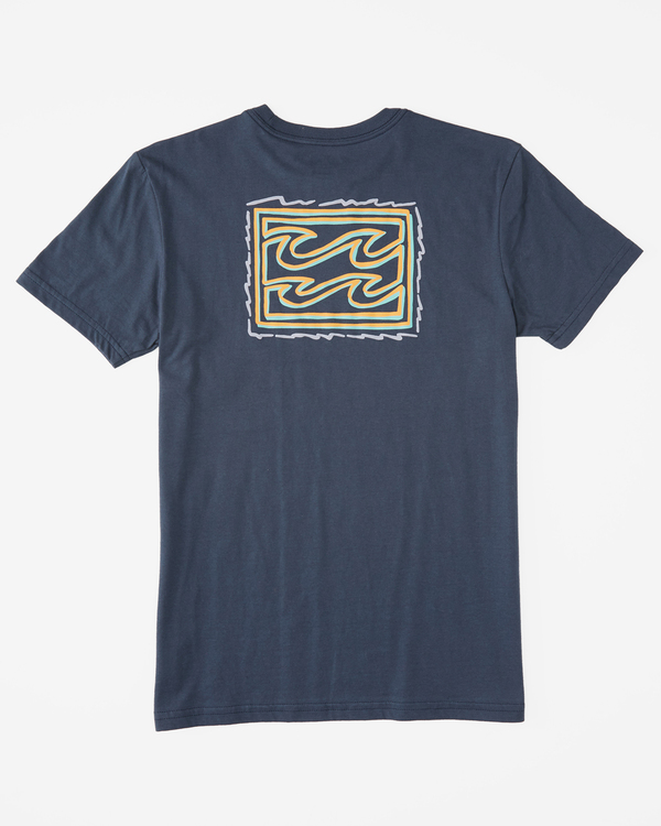 6 Crayon Wave - T- Shirt für Männer Blau F1SS12BIF2 Billabong