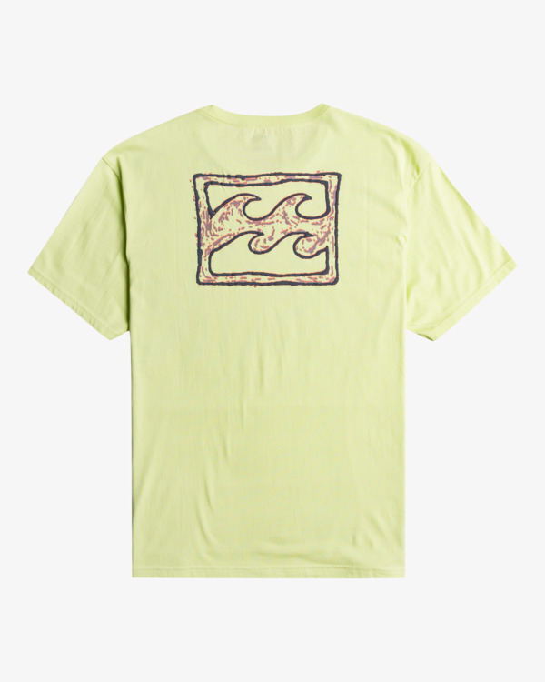 6 Crayon Wave - T- Shirt voor Heren Green F1SS12BIF2 Billabong