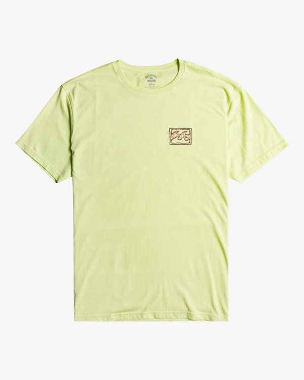 5 Crayon Wave - T- Shirt voor Heren Green F1SS12BIF2 Billabong