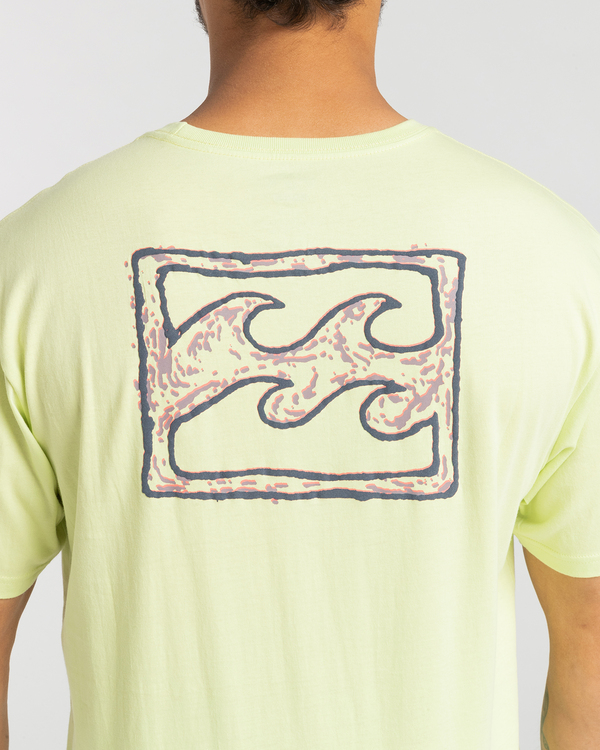 2 Crayon Wave - T- Shirt voor Heren Green F1SS12BIF2 Billabong