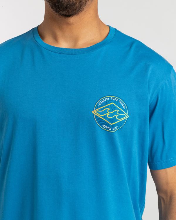 4 Rotor Diamond - T- Shirt voor Heren Blue F1SS21BIF2 Billabong