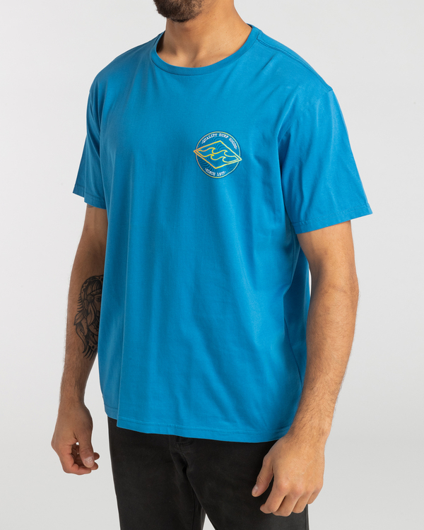 3 Rotor Diamond - T- Shirt voor Heren Blue F1SS21BIF2 Billabong