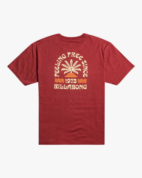 6 Feeling Free - T- Shirt voor Heren Red F1SS46BIF2 Billabong