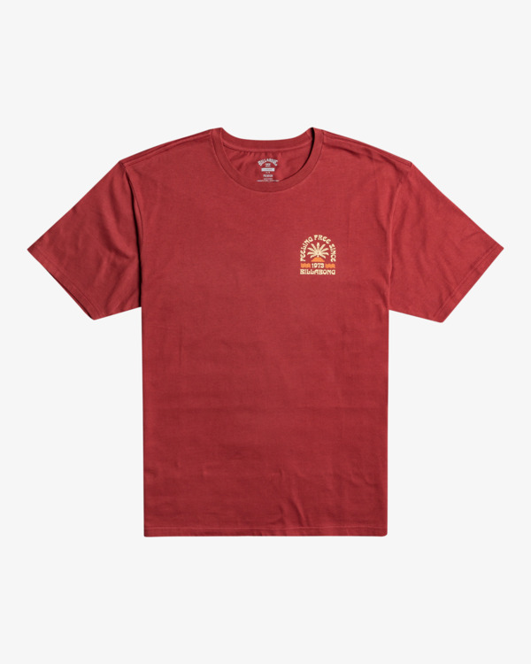 5 Feeling Free - T- Shirt voor Heren Red F1SS46BIF2 Billabong