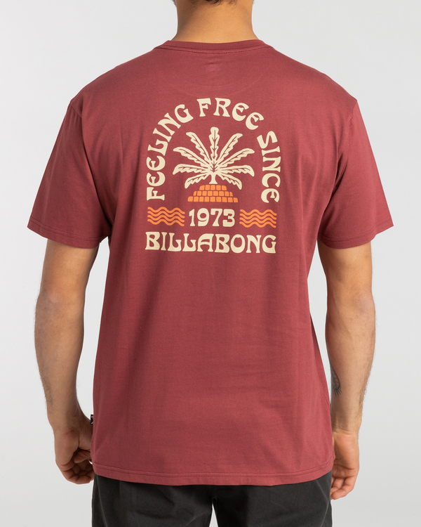 1 Feeling Free - T- Shirt voor Heren Red F1SS46BIF2 Billabong