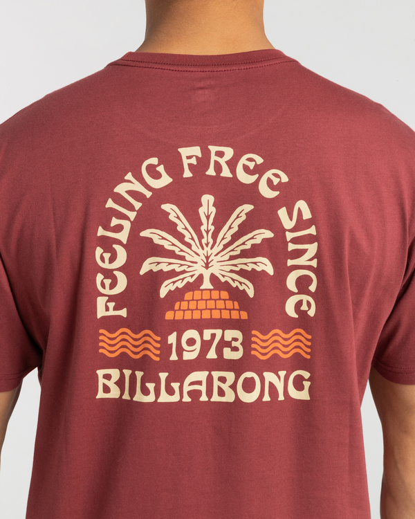 2 Feeling Free - T- Shirt voor Heren Red F1SS46BIF2 Billabong