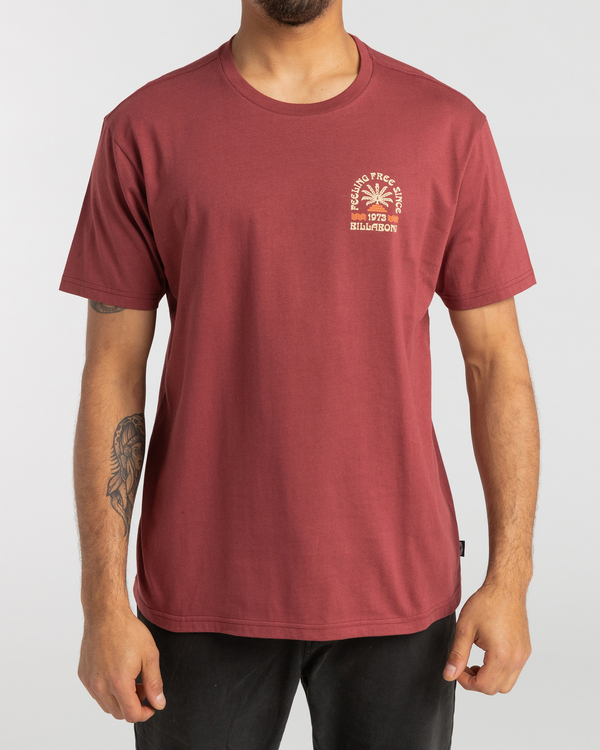 0 Feeling Free - T- Shirt voor Heren Red F1SS46BIF2 Billabong