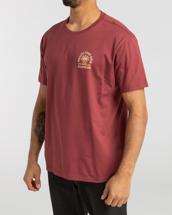 3 Feeling Free - T- Shirt voor Heren Red F1SS46BIF2 Billabong