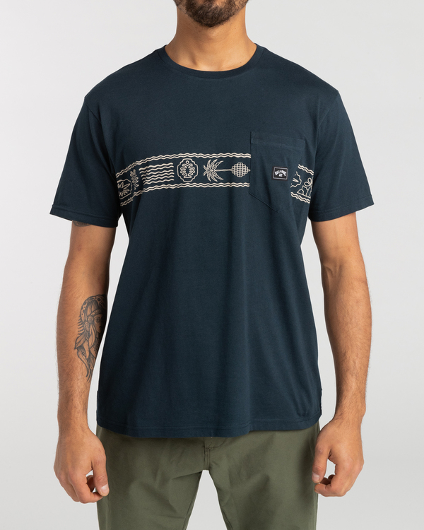 0 Spinner Pkt - T- Shirt for Men Blue F1SS64BIF2 Billabong