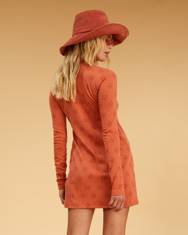 3 Salty Blonde Coconut Flowers - Bodycon Dress for Women Brown F3DR21BIF2 Billabong