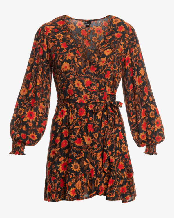 6 In My Heart - Mini- Wickelkleid für Frauen Schwarz F3DR25BIF2 Billabong