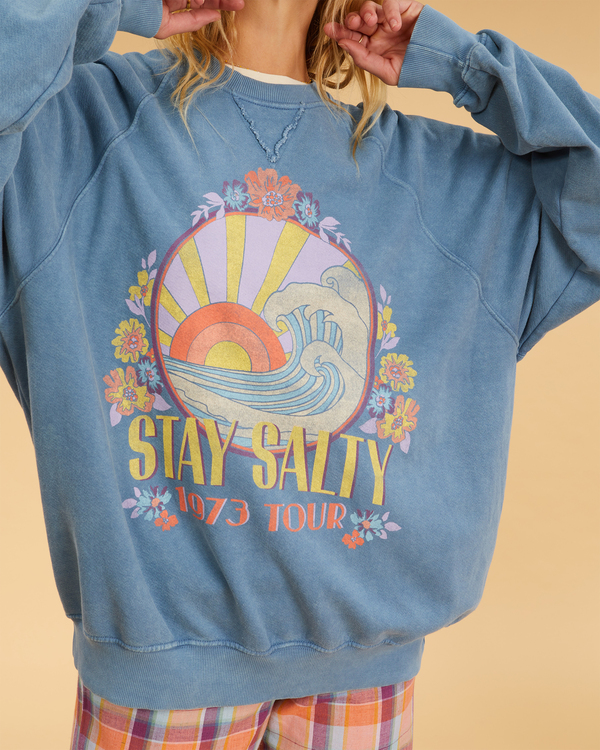 4 Salty Blonde Coastal - Felpa da Donna Blue F3FL19BIF2 Billabong