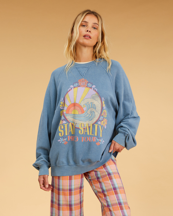 0 Salty Blonde Coastal - Felpa da Donna Blue F3FL19BIF2 Billabong