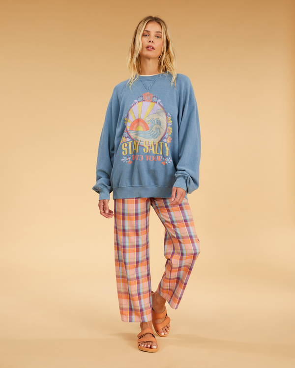 1 Salty Blonde Coastal - Felpa da Donna Blue F3FL19BIF2 Billabong