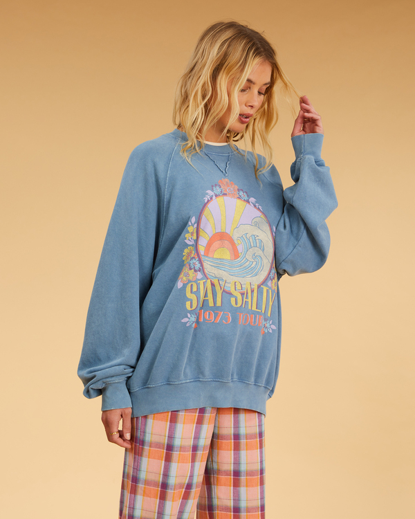 3 Salty Blonde Coastal - Felpa da Donna Blue F3FL19BIF2 Billabong