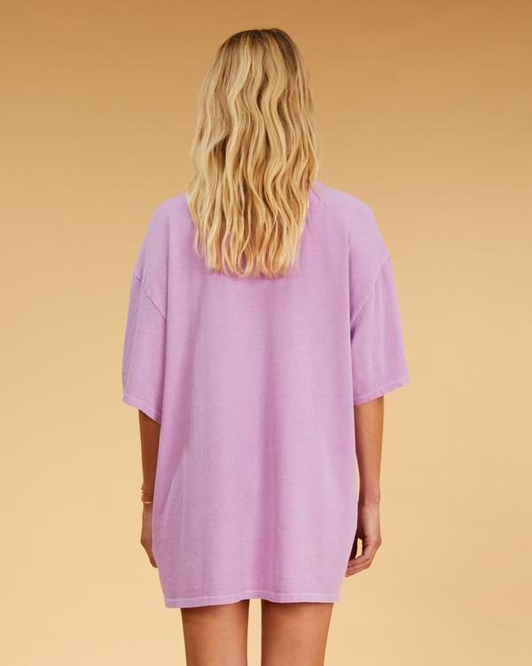 2 Salty Blonde Easy Shores - Oversized T-Shirt for Women Purple F3KT08BIF2 Billabong