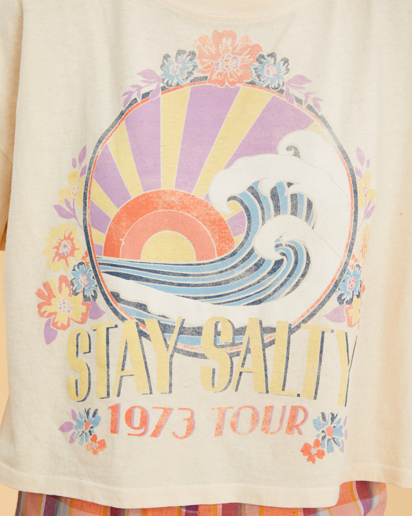 5 Salty Blonde Still Salty - T- Shirt f&uuml;r Frauen Weiss F3KT09BIF2 Billabong