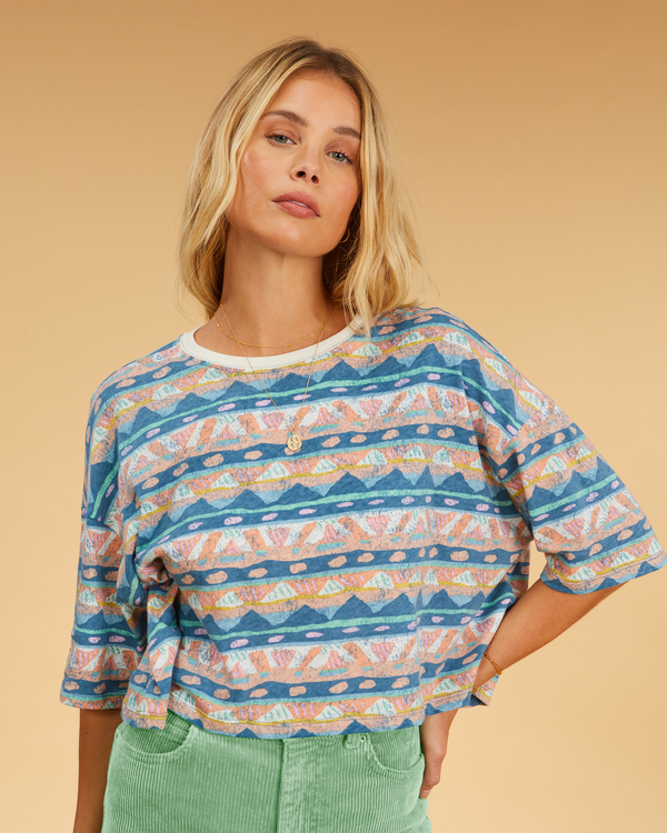 5 Still Salty - T-Shirt voor Dames Brown F3KT10BIF2 Billabong