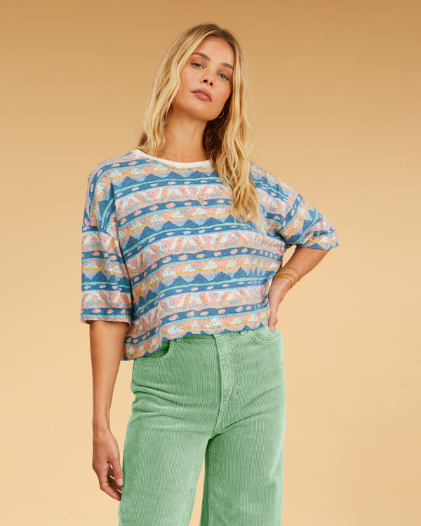 1 Still Salty - T-Shirt voor Dames Brown F3KT10BIF2 Billabong